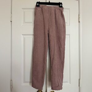 Light Purple Corduroy Pants – Relaxed Straight Leg with Warm Lining